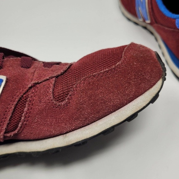 [SOLD]New Balance Shoes 9.5 Burgundy Red Blue Sneakers Lifestyle Classic M373SRB - Picture 13 of 16